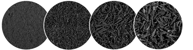 E-Cova - Recupero e trasformazione gomme superelastiche - Produzione polverino e sfilacciato di gomma - Polverini